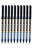 Siyah Pilot Kalem 10 Adet Uniball Eye Broad 1.0 mm Roller Pilot Kalem Ub-150-10 Roller Uçlu Likit Mürekkepli