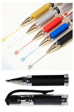 Mavi İmza Kalemi 5 Adet Uniball Signo Broad 1.0 mm Roller Pilot Kalem Um-153 Roller Uçlu Likit Mürekkepli Pilot Kalem