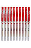 Kırmızı İmza Kalemi 10 Adet Uniball Signo Broad 1.0 mm Roller Pilot Kalem Um-153 Roller Uçlu Likit Mürekkepli Kalem
