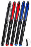 Mavi Siyah Kırmızı Pilot Kalem 5 Adet Uniball Air Mikro 0.5 mm Roller Pilot Kalem Uba-188-M Roller Uçlu Likit Mürekkep