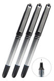 Siyah Pilot Kalem 3 Adet Uniball Eye Needle 0.5 mm İğne Uçlu Pilot Kalem Ub-185 S İğne Uçlu Likit Mürekkepli Pilot Kalem