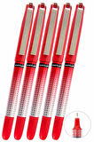 Kırmızı Pilot Kalem 5 Adet Uniball Eye Needle 0.5 mm İğne Uçlu Pilot Kalem Ub-185 S İğne Uçlu Likit Mürekkepli Jel Kalem