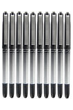 Siyah Pilot Kalem 10 Adet Uniball Eye Needle 0.5 mm İğne Uçlu Pilot Kalem Ub-185 S İğne Uçlu Likit Mürekkep Jel Kalem