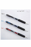 Siyah Pilot Kalem 3 Adet Uniball Signo Micro 207 0.5 mm Roller Uçlu Pilot Kalem Umn-207 İnci Uçlu Likit Mürekkepli Jel