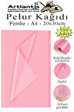 Pembe Pelur Kağıdı 100 lü 1 Paket A4 Pelur Kagıt Moda Tasarım Tekstil Hediye Paketleme Ambalaj Kağıdı Parti Doğum Günü