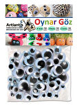 Pastel Renkli Şönil Ponpon Oynar Göz Seti 1 Pkt Karışık Pastel Renkler Tüylü Peluş Tel Ponpon Elişi Hobi Okulöncesi Kreş