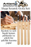 Ahşap Seramik Oyma Seti 12 li 1 Paket İskarpela Seti Paslanmaz Çelik Bıçaklı Ağaç Oyma Heykel Hobi Kretuar Gravür
