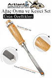 Ağaç Oyma ve Keski Seti 12 Parça 1 Paket Çantalı İskerpela Oyma El Keski Bıçağı Ağaç İşleme Ahşap Oyma Bıçakları Elişi