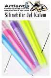 Silinebilir Jel Kalem Mavi 0.5 mm 4 Adet Silinebilir Tükenmez Kalem Pilot Kalem Mürekkepli Kolay Silinebilir Kumaş Kalemi