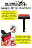 Kauçuk Baskı Merdanesi 10 cm 1 Adet Plastik Linol Baskı Merdanesi Silindir Rulo Merdane Vinil Baskı Yapıştırma