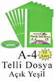 Telli Dosya Plastik A4 10 lu 1 Paket Poşet Dosyalara Uyumlu Ekonomik Kaliteli Şeffaf Kapak Telli Dosya Okul Büro Ofis