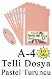 Telli Dosya Plastik A4 10 lu 1 Paket Poşet Dosyalara Uyumlu Ekonomik Kaliteli Şeffaf Kapak Telli Dosya Okul Büro Ofis