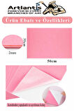 Açık Pembe Yapışkanlı Keçe 35x50 cm 3 Adet 2.0 mm Kendinden Yapışkanlı Renkli Hobi Keçesi Elişi Keçe Kumaşı Anasınıfı