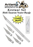 Linol Baskı Seti 1 Paket A4 Linolyum Tabaka Gri Kretuar Linol Oyma Seti 5 Bıçaklı Rulo Fırça Mürekkep Linol Baskı Seti 