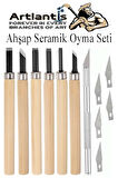 Linol Baskı Seti 1 Paket 35x50 cm Linolyum Tabaka Gri Linol Oyma Seti 6 Bıçaklı Kretuar Rulo Fırça Mürekkep Linol Baskı