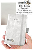 Sert Kapak Tarihsiz Ajanda 10x14 cm 1 Adet Sert Kapak Lastikli Not Defteri Cep Ajandası Çizgili Kalem Tutuculu Thermo