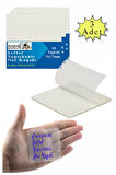 Yapışkanlı Şeffaf Not Kağıdı 50 Yaprak 3 Paket Kare Transparan Postit 75x75mm Yarı Saydam İşaretleyici Aydınger Not