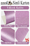 Simli Karton 35x50 cm 10 Renk 1 Paket 10 lu Simli Karton Parıltılı Kağıt Anasınıfı Kreş Etkinlik Proje Dekoratif
