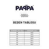 Paqpa Doria Kız Bebek Soft Tabanlı Kırmızı Simli Rugan Babet AB1001-10