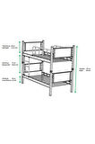 Teknor Genç Çocuk Odası Ahşap Başlıklı 90x200 Metal Ranza