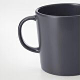 IKEA Dınera Koyu Gri Bardak Kupa 300 ml