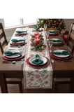 Yılbaşı Temalı Dijital Baskılı Runner Örtüsü Christmas 40x140 cm