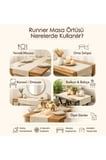 Ramazan Ayı Motifli Dijital Baskılı Runner Masa Örtüsü 40x140 cm