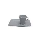 Especial Sidney 19cm Tekli Kahve Sunum Seti Dekorsuz