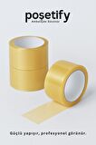45mm x 100 Metre Koli Bandı | Güçlü Yapışkanlı Şeffaf Paketleme Bandı | Tekli