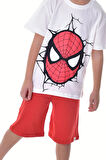 Spider - Man Baskılı 2'li Şort - T-Shirt Çocuk Takım