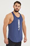 Gymwolves Erkek Spor Atleti İndigo | Workout Tanktop | Comfortable Serisi