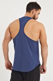 Gymwolves Erkek Spor Atleti İndigo | Workout Tanktop | Comfortable Serisi