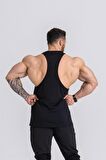 Gymwolves Erkek Spor Atleti Siyah | Workout Tanktop | Wolf Serisi