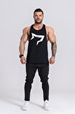 Gymwolves Erkek Spor Atleti Siyah | Workout Tanktop | Wolf Serisi