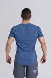 Gymwolves Erkek Spor Tişört İndigo | Workout T-Shirt