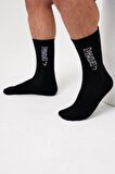 Gymwolves Atlatik Spor Çorap Siyah | 3 Lü Paket | Unisex Çorap | Sock