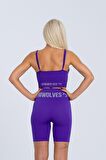 Gymwolves Kadın Spor Şort | Dikişsiz Spor Şort | Fitilli | Anvelop Model |