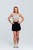 Gymwolves Kadın Halter Yaka Dikişsiz Spor T-Shirt | Crop Tops |