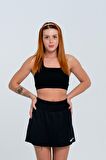 Gymwolves Kadın Halter Yaka Dikişsiz Spor T-Shirt | Crop Tops |