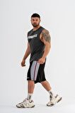 Gymwolves Erkek Basketbol Şort | Siyah | Spor Şort | 
