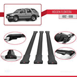 Holden Frontera 1992-1998 Arası ile Uyumlu FLY Model Ara Atkı Tavan Barı Siyah 3 Adet