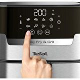 Tefal EY505D Easy Fry & Grill Precision+ Yağsız Fritöz Airfryer, 4,2 Litre Kapasite, Hava ile Kızartma & Izgara