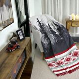 T.Concept Jungle Çift Kişilik Polar Battaniye Kırmızı 180 x 220 cm