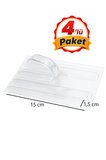 4'lü Şeffaf Yapışkanlı Oto Darbe Masa Kenarı Köşe Koruyucu Bant 15x1,5 cm