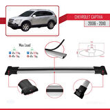 Chevrolet Captiva 2006-2010 Arası ile Uyumlu FLY Model Ara Atkı Tavan Barı Gri 3 Adet