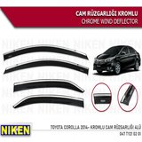 CAM RÜZGARLIĞI NİKEN KROMLU TOYOTA COROLLA 2014-2018 4LÜ