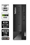 Lenovo NEO 50S i3 12100 64GB RAM 1TB SSD GT1030/4GB FDOS 11SX002VTX MASAÜSTÜ PC & PER4 BELLEK