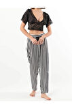 Kadın Saten 2'li Dantel Detaylı Pijama Takımı LL.N1.I0.LA.012