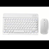 Bilgisayar Keyfi için Beyaz Bluethoot Mouse Klavye Seti