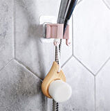 Banyo Dekoru için Yapışkanlı Çift Askılı Lif Tutucu 2 Kademe Duş Başlığı